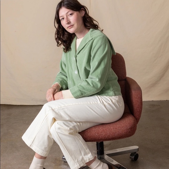 Big Bud Press Jackets & Blazers - Big bud press Seafoam green curdoroy Sailor Jacket